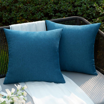 Wasserdichter Outdoor-Kissenbezug Set 40x40 cm Navy Blau