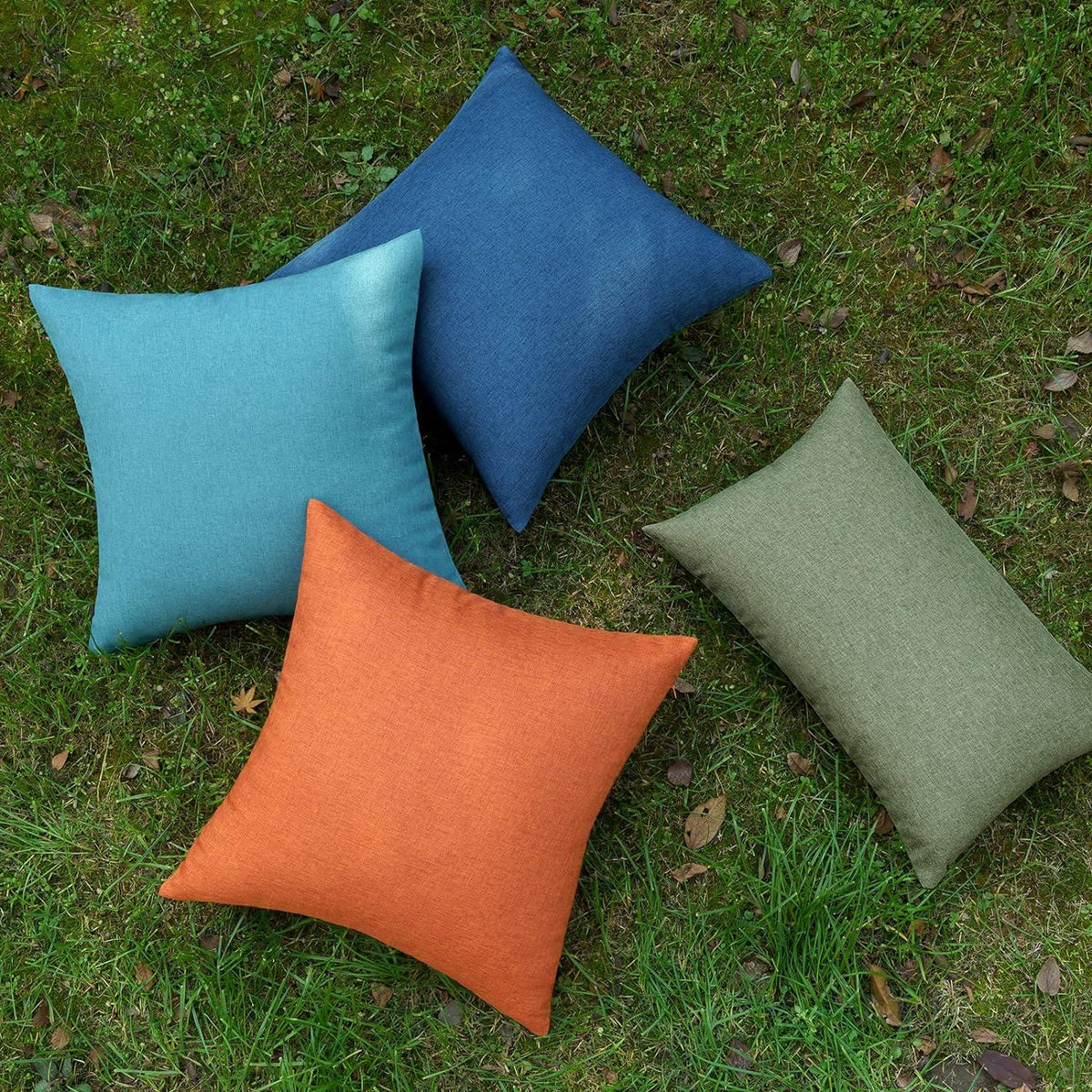 Wasserdichter Kissenbezug Set 30x50 cm Outdoor Garten Deko Navy Blau
