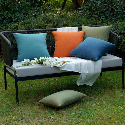 Wasserdichter 50x50 cm Kissenbezug 2er Set für Outdoor - Dunkelgrün