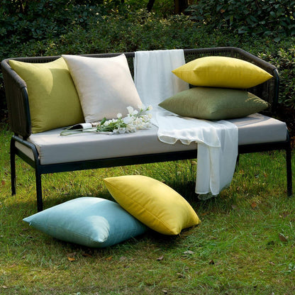 Wasserdichter Kissenbezug Outdoor Sofakissen 45x45 cm 2er Set Beige