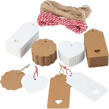 200 Geschenkanhänger Hochzeit Kraftpapier mit Juteband