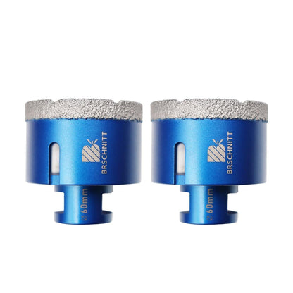 Diamant Fliesenbohrer 60mm M14 für Winkelschleifer (2 Stück)