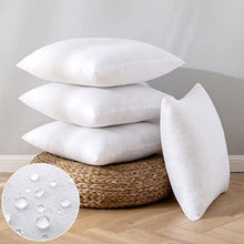 4er Set Kissen 50x50 cm Wasserfest Outdoor Wetterfest Innenkissen Sofa