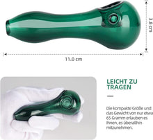 Glaspfeife Handpfeife Dicke Glaswand hitzebeständig