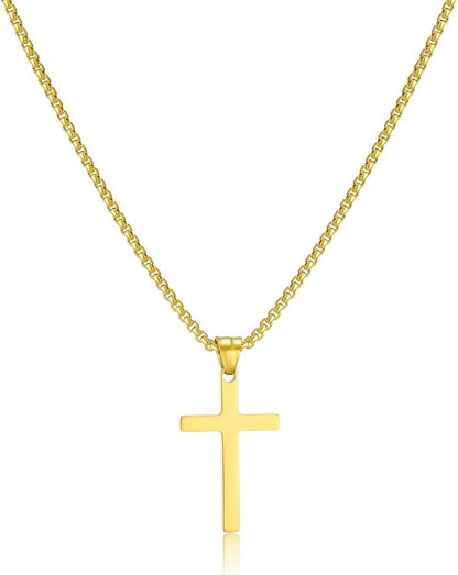 Kreuz Kette Anhänger Christentum Schmuck Herren Gold Symbol Liebe