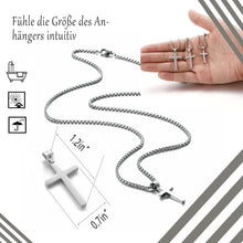 AFSTALR Herren Kreuz Kette Anhänger Christentum Schmuck