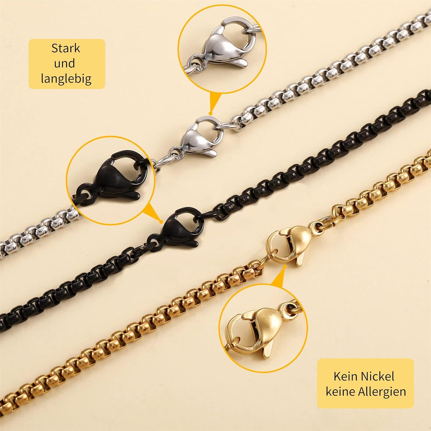 Kreuz Kette Herren Silber Anhänger Halskette religiös Schmuck Silber