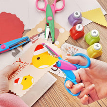 Kinder Bastelschere Set mit Zickzackscheren, Kinderscheren
