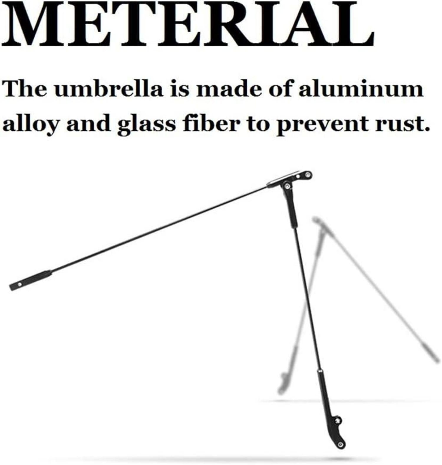 OAICIA Regenschirm Sturmfest UV Schutz Ultraleicht Faltbar Mini Umbrella Blau