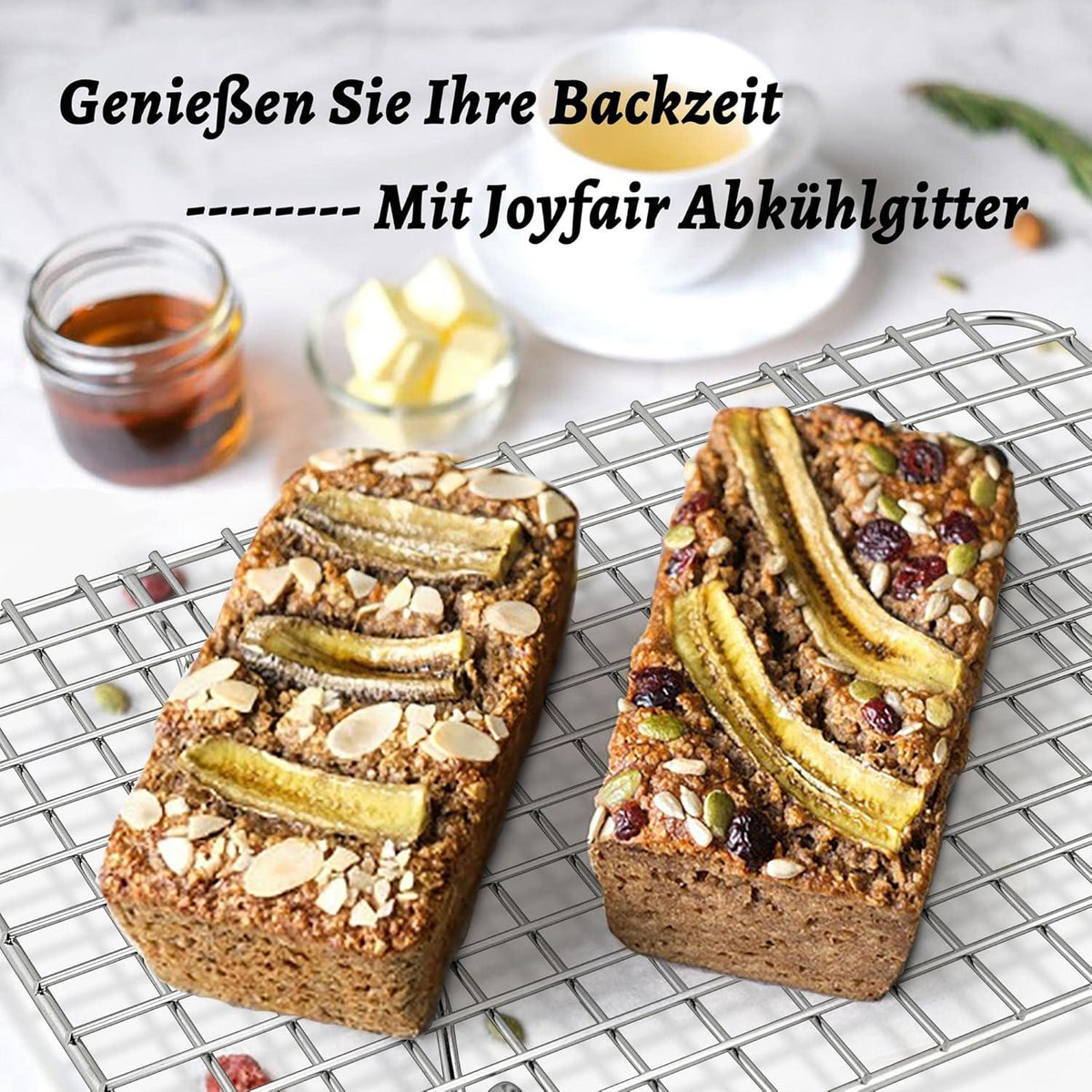 Edelstahl Abkühlgitter 2er Set 24.8x19cm Backen Grillen Rostfrei