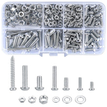 Schrauben- und Muttern-Set M3-M5, 380 Teile, Silber