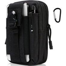 Taktische Hüfttasche mit Molle-System, Schwarz
