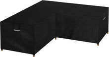 Dokon L-Form Gartenmöbel Abdeckung Winterfest 600D Oxford Ecke