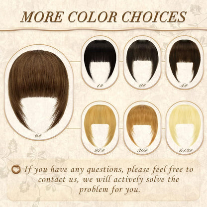 Remy Echthaar Pony Clip-In – Französisch, Wispy & Natürliche Farben
