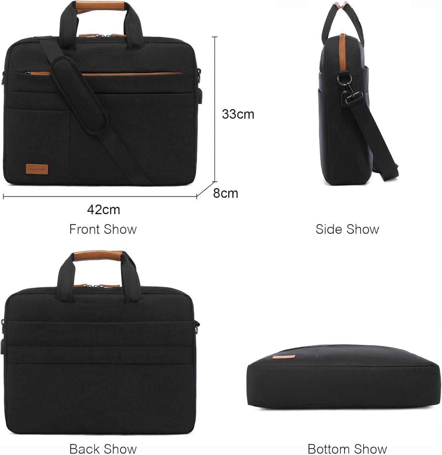 Herren Laptoptasche 15.6 Zoll Wasserdicht Aktentasche