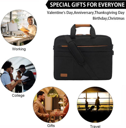 Laptoptasche 15.6 Zoll Herren Aktentasche Notebooktasche Business