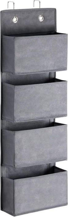 Hängeorganizer Tür Organizer Hängeaufbewahrung 4 Taschen 2 Metallhaken