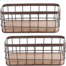 Drahtkorb Metall Aufbewahrung Organizer Schmal 10 x 10 x 25 cm