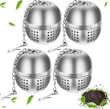 Teesieb Teekugel Teefilter Gewürzsieb Edelstahl von QUACOWW 4er Set