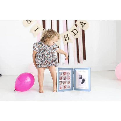 Handabdruck Fußabdruck Baby Fotoalbum Blau