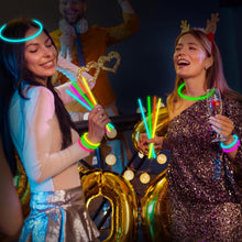 Neon Leuchtstäbe Party Set 100 Stück Knicklichter Kinder