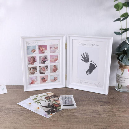 Hand Fuß Abdruck Baby Fotoalbum Wei