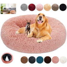 Rundes Hundebett Flauschig Donut – Bequemes Hundesofa in 12 Farben
