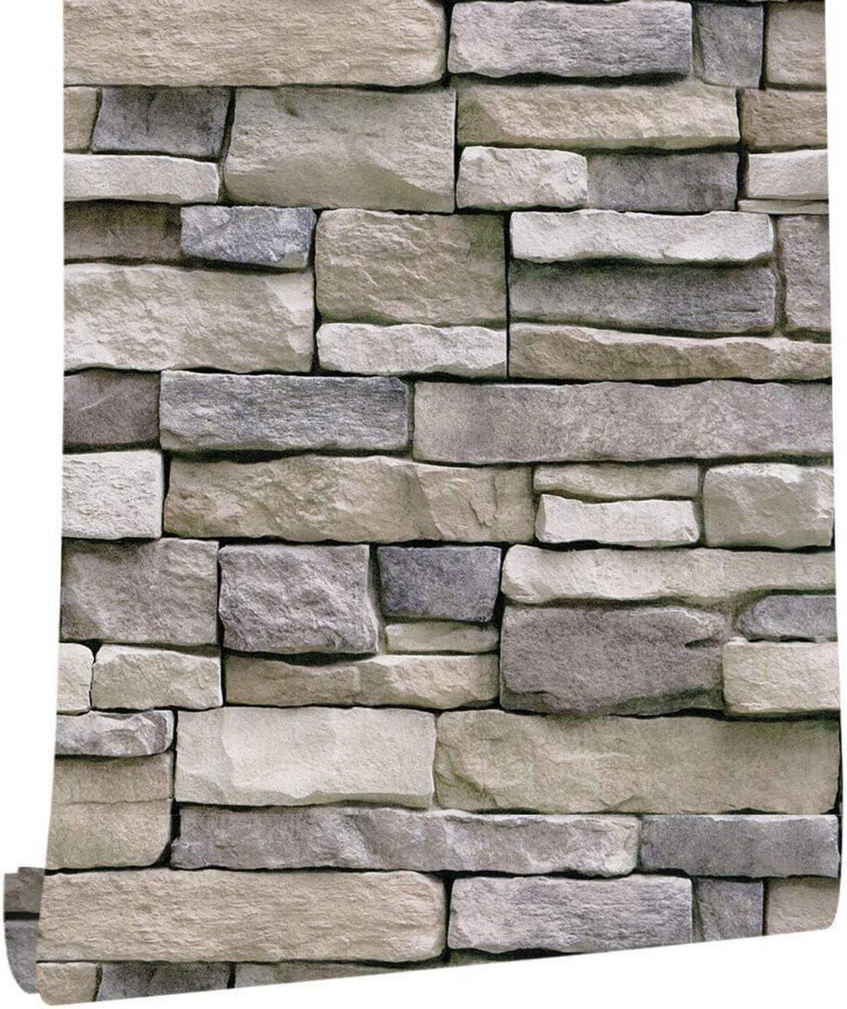 Selbstklebende Ziegel Tapete Vintage Stein Wandaufkleber 45X300cm