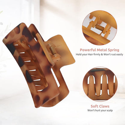 Haarklammer 8 Stück 8cm dickes Haar Rutschfestes Jaw Clips