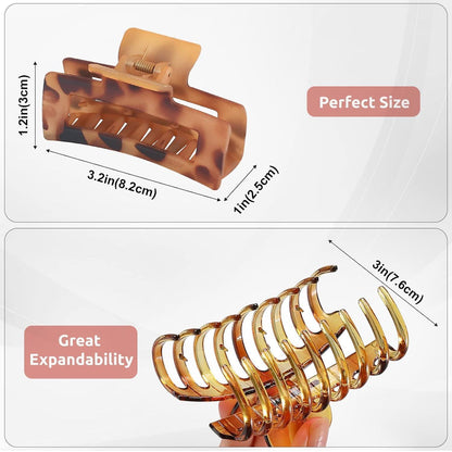 Haarklammer 8 Stück 8cm dickes Haar Rutschfestes Jaw Clips