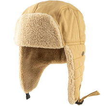 Herren Wintermütze mit Ohrenklappen in Khaki