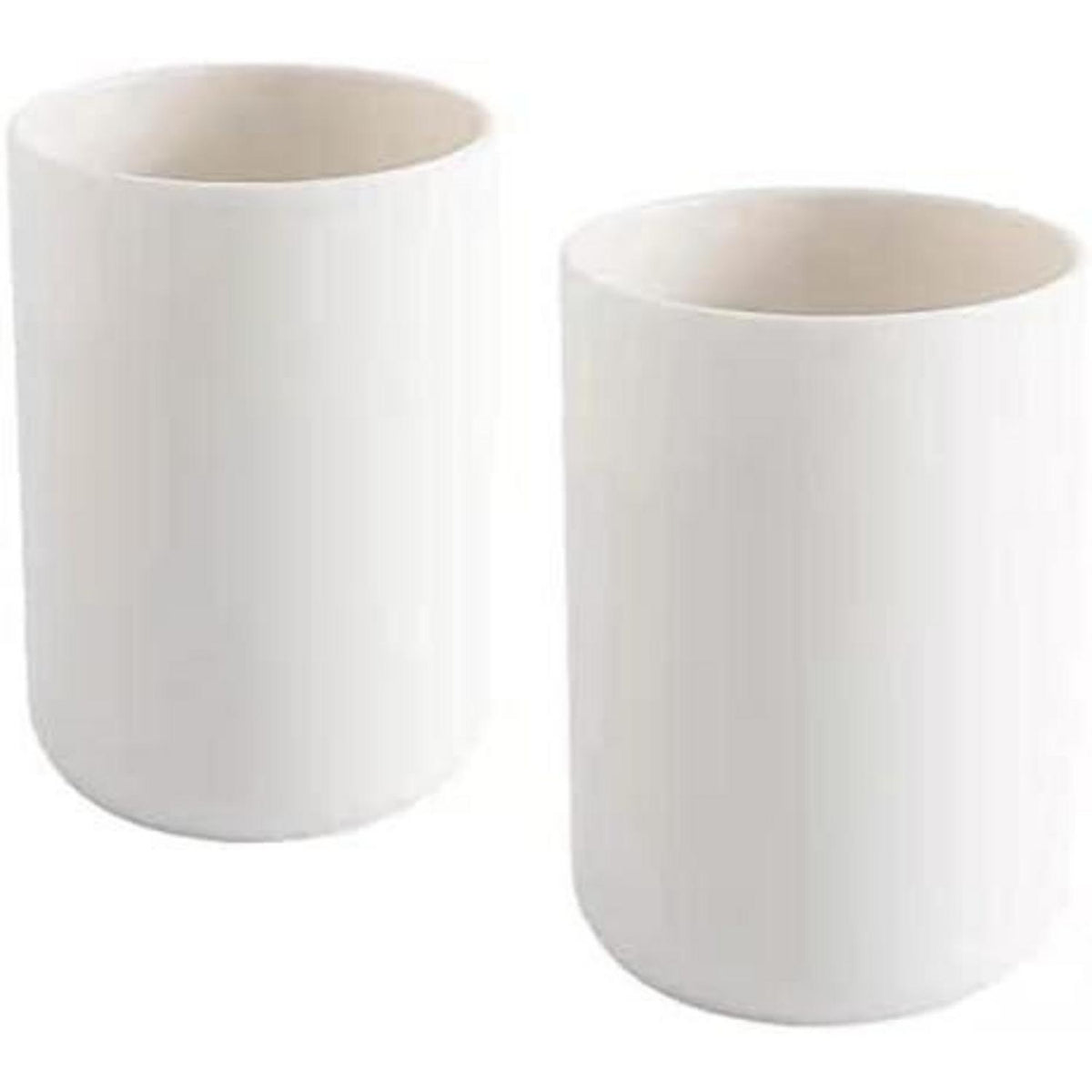 2x Zahnbürstenhalter Weiß - Badezimmer Organizer