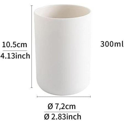 2x Zahnbürstenhalter Weiß - Badezimmer Organizer