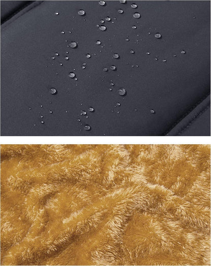 Herren Winterweste Gefüttert Outdoor Fleeceweste Thermo Taschen L