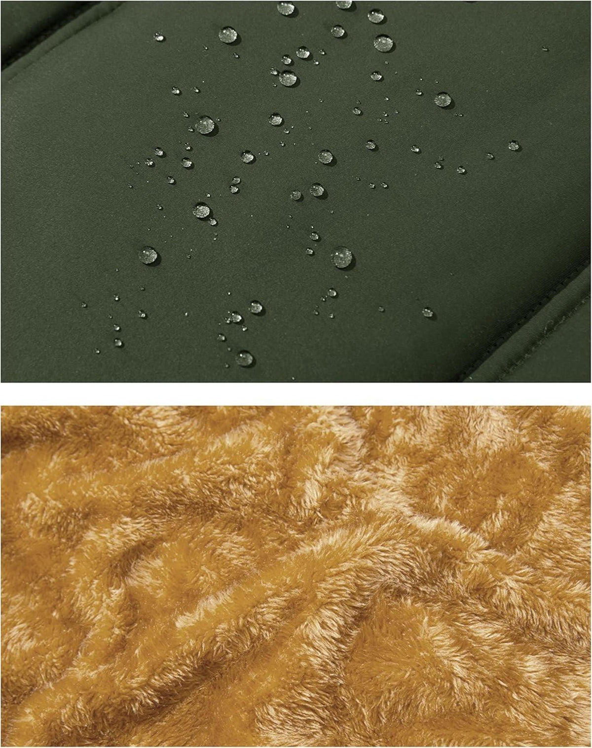 Herren Winterweste Gefüttert Outdoor Fleeceweste Thermo Anglerweste XL Grün