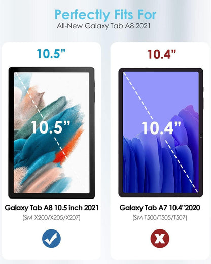 TiMOVO Hülle Galaxy Tab A8 2021 10,5 Zoll PU Leder