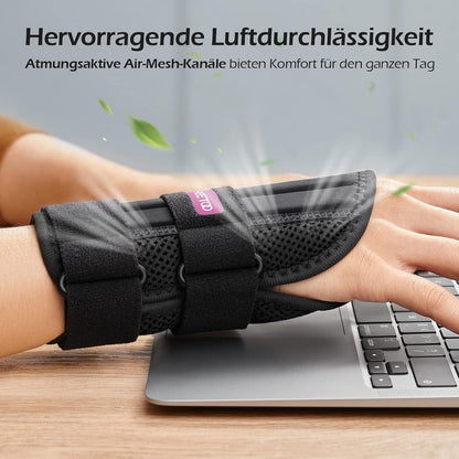 Handgelenkbandage mit 3 Schienen verstellbar für Arthritis S/M für Männer Frauen