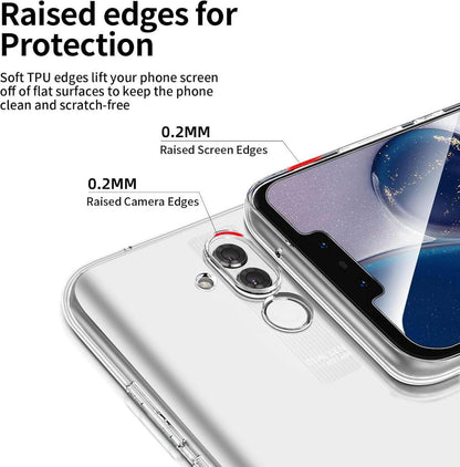 Panzer Schutzglas Huawei Mate 20 Lite 2er Set Transparente Hülle