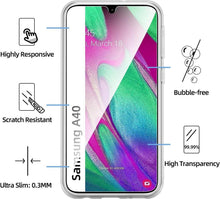 NEW'C Samsung Galaxy A40 Hülle mit Panzer Schutz Glas