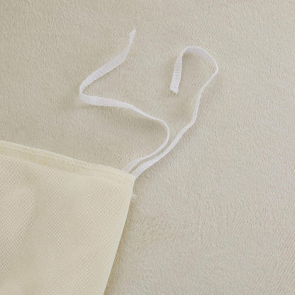 Flauschige Bettwäsche 135x200 cm - 4-teilig, Beige Creme