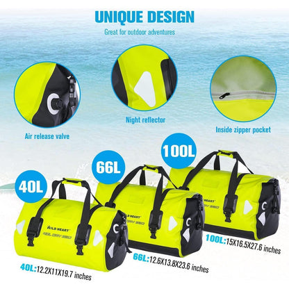 Wasserdichte Reisetasche 66L – Kajak, Camping, Motorrad