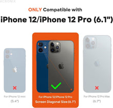 ACRONIX Silikonhülle iPhone 12/12 Pro | Vollschutz 360 Grad