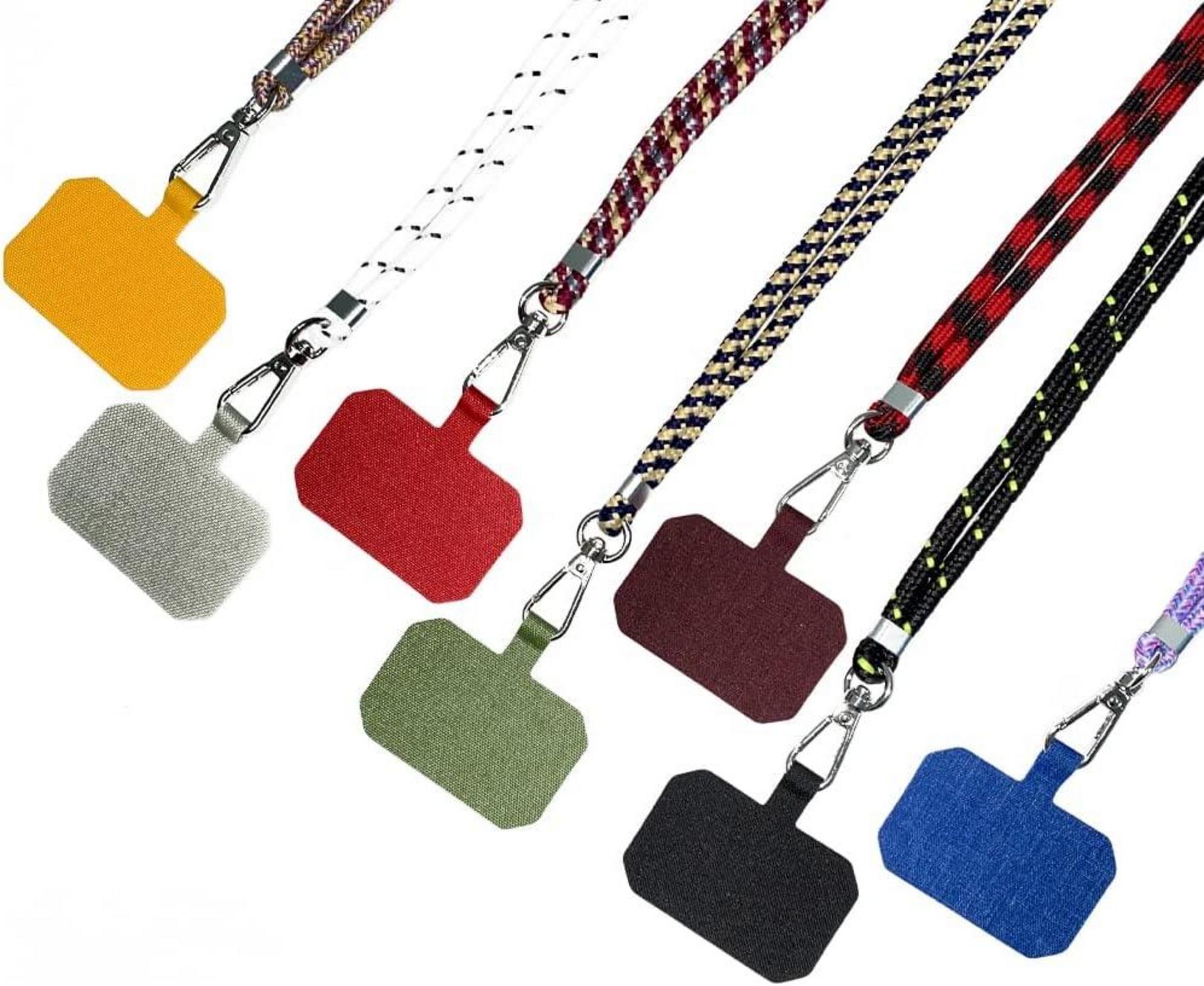 GUMO-LONG Handykette zum Umhängen - Universal Smartphone Kette Veilchen