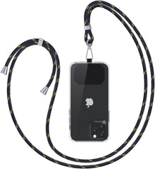 Handykette zum Umhängen - Universal Smartphone Kette Schwarz Gold