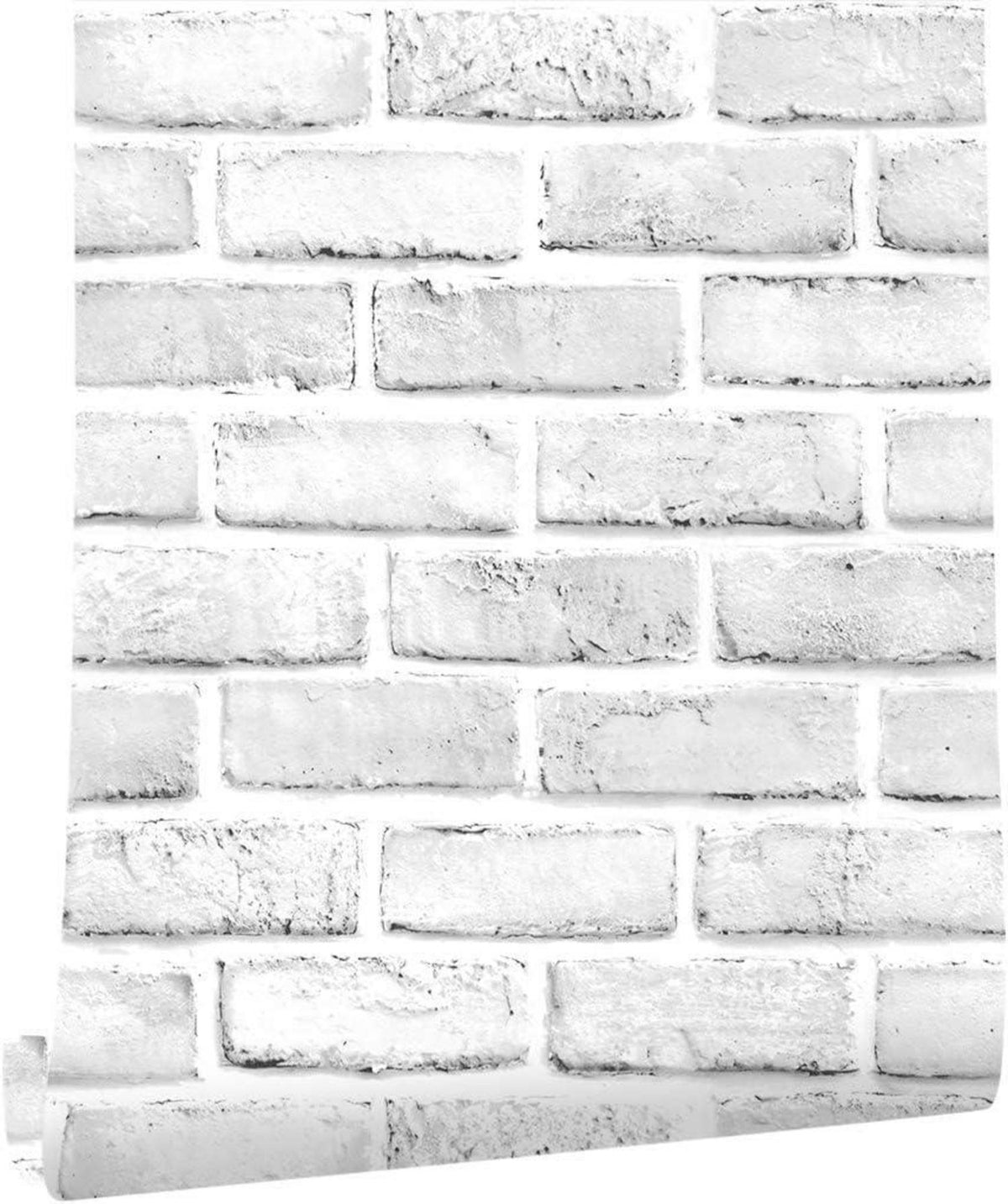 Selbstklebende Vintage Ziegel Tapete Wandpapier 45x300cm