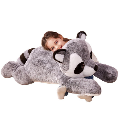 Riesiger Waschbär Kuscheltier 78cm - Flauschiges Plüschtier Geschenk