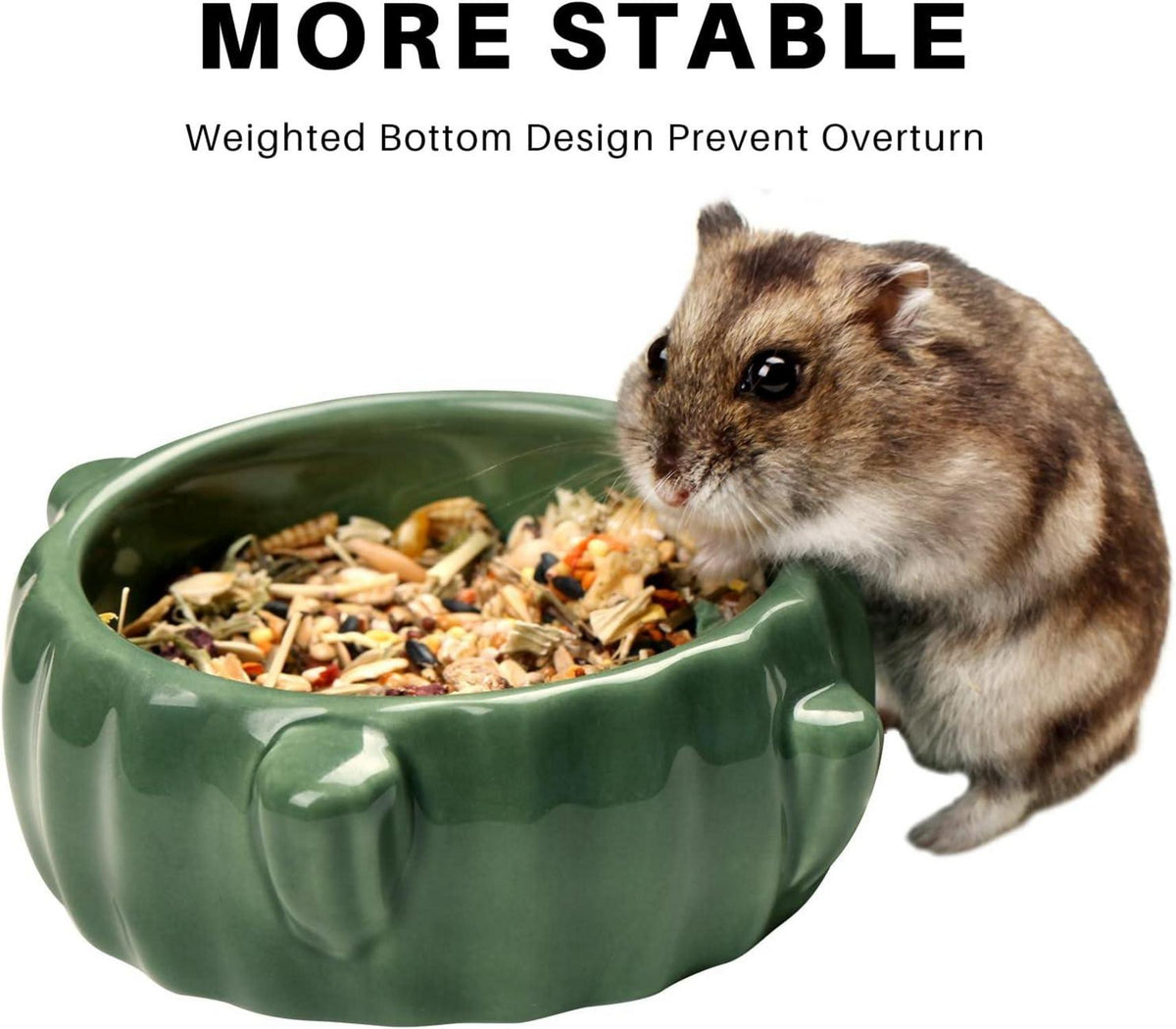 Keramik Napf für Hamster und Kleintiere, 2 Stück 9cm Dia