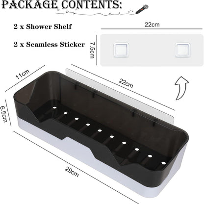 Duschablage ohne bohren für Badezimmer/Küche/Schlafzimmer, 2