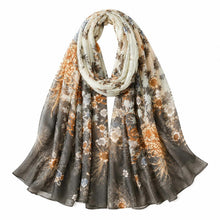 Damen Schal Oversize mit Fransen 180x90 cm Bunt