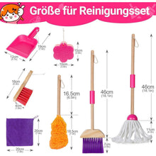 Kinder Putzset Besen Set 8-teilig Reinigungs Spielzeug